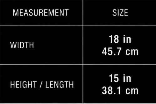EB Core Tote Bag Sizing Chart